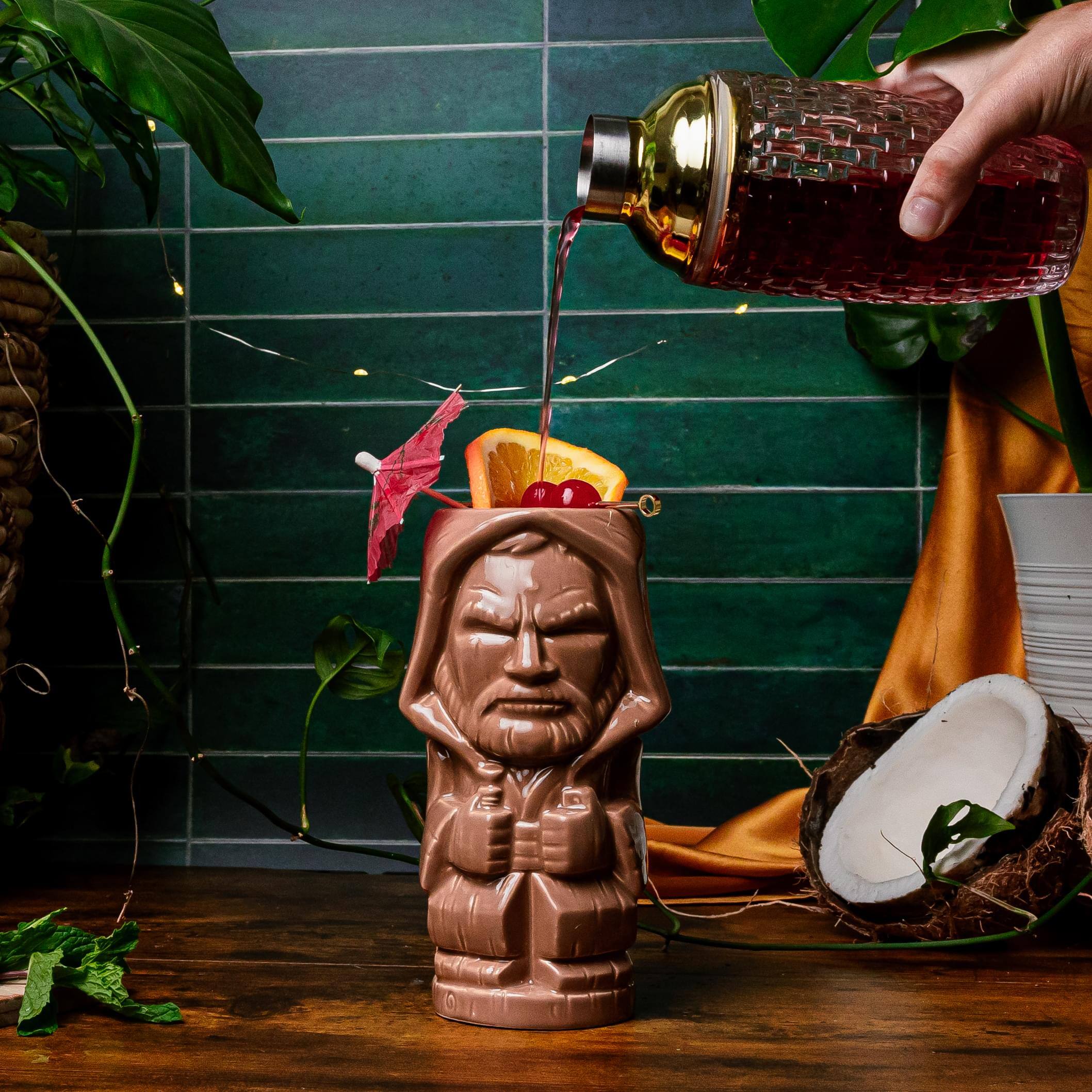 Alt View 1. Star Wars - Geeki Tikis Star Wars Obi-Wan Kenobi Ceramic Mug | Holds 20 Ounces - Brown.