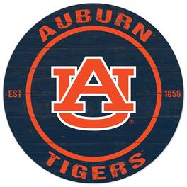 Jardine - Auburn Tigers 20'' x 20'' Indoor/Outdoor Circle Sign - Blue