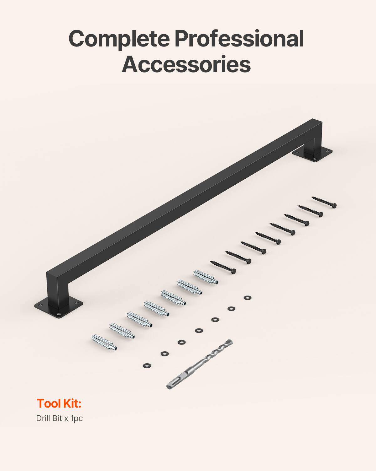Complete Professional Accessories

Tool Kit:
Drill Bit x 1pc