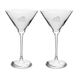 Jardine - Jefferson Community and Technical College Two-Piece Traditional 10oz. Martini Glass Set - Multicolor