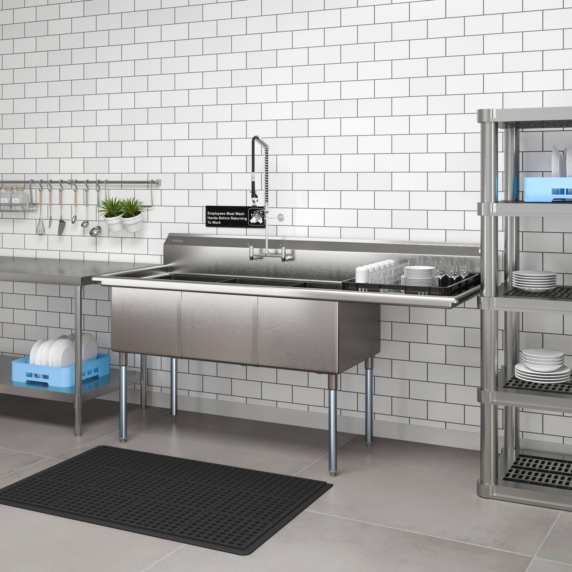 M - m Batura furming le -ar - W

Employees Must Wash Hands Before Handling Food