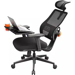 Newtral - Ergonomic Office Chair with Auto-Following Mesh Backrest, Adaptive Lumbar Support, Height-Adjustable Backrest - Black
