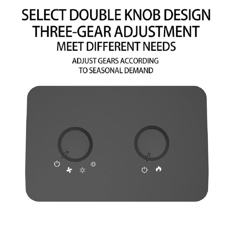 SELECT DOUBLE KNOB DESIGN  
THREE-GEAR ADJUSTMENT  
MEET DIFFERENT NEEDS  

ADJUST GEARS ACCORDING TO SEASONAL DEMAND