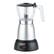 Front. Brentwood - 6-Cup Electric Moka Pot Espresso Machine - Silver.