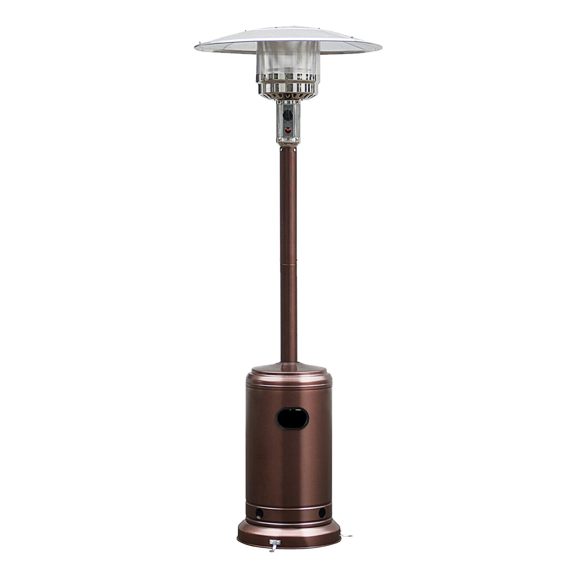 Alt View 10. Costway - Costway 50000 BTU Propane Patio Heater Standing Steel W/ Wheels - Brown.