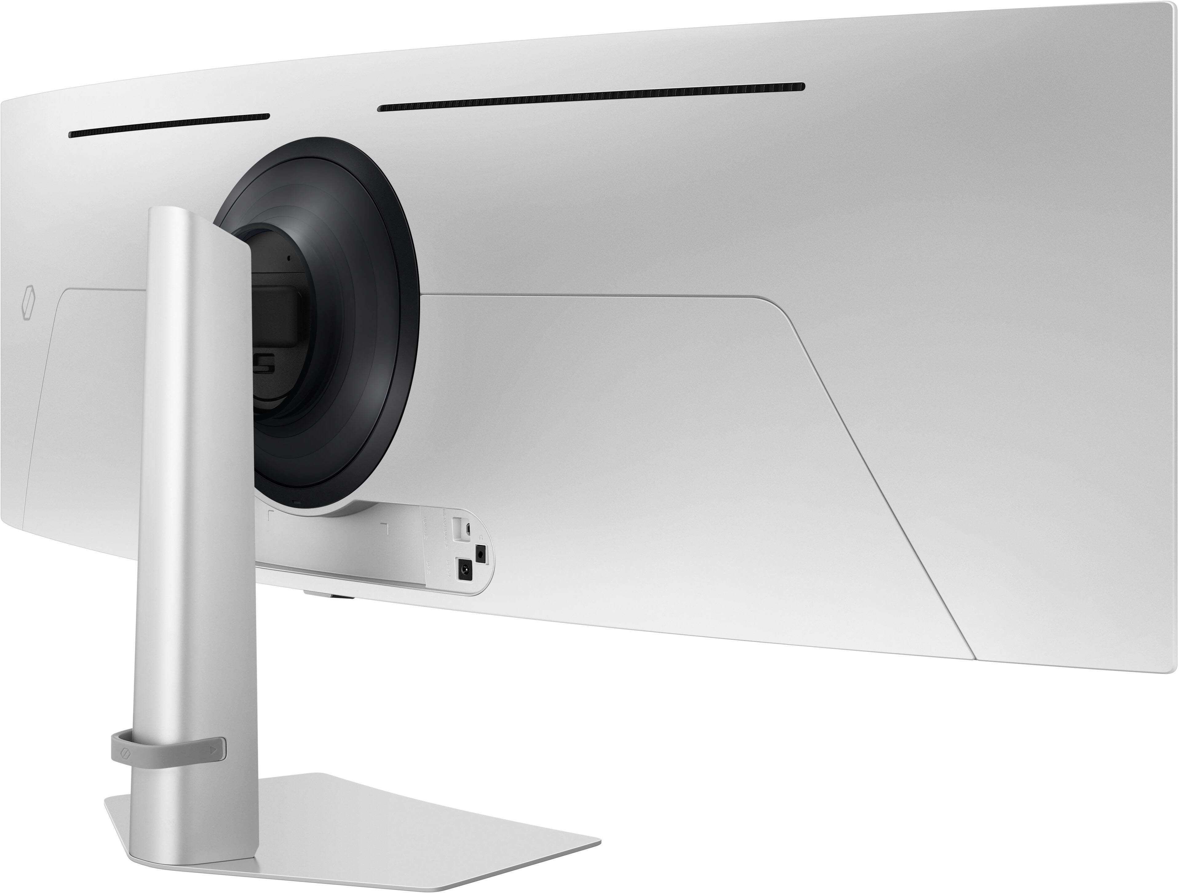 Alt View 17. Samsung - 49" Odyssey OLED G9 (G91SD) Dual QHD 144Hz 0.03ms G-Sync Compatible Curved Gaming Monitor - Silver.