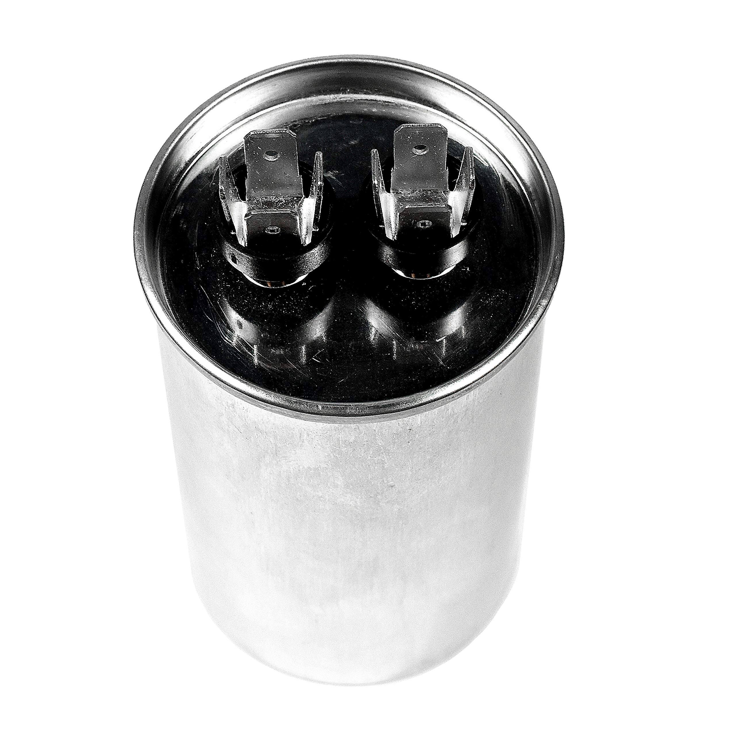 Alt View 1. HQRP - 45 uF 370 VAC Motor Run Capacitor - Round CBB65 for HVAC Blower Compressor Pump Generator.