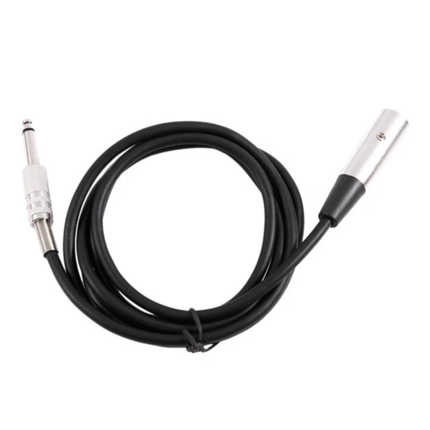 Angle. Home Collection - XLR 3-Pin Male to 1/4” TS Mono Microphone Cable - 10 ft.