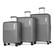 Front. Bugatti - Birmingham Luggage Set (3-Piece) - Gray.