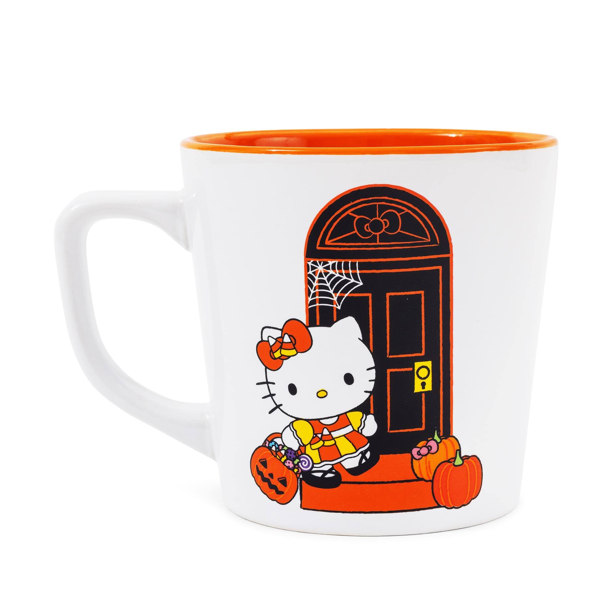 Alt View 1. Silver Buffalo - Sanrio Hello Kitty Pumpkins Ceramic Latte Mug | Holds 17 Ounces - White.
