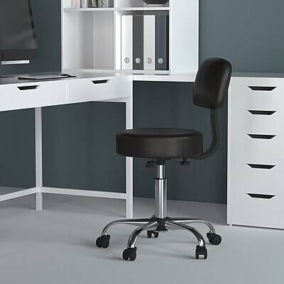 Alt View 2. Boss Office Products - Boss Be Well Armless Medical Spa Professional Drafting Stool, Black (B245-BK) - Black.