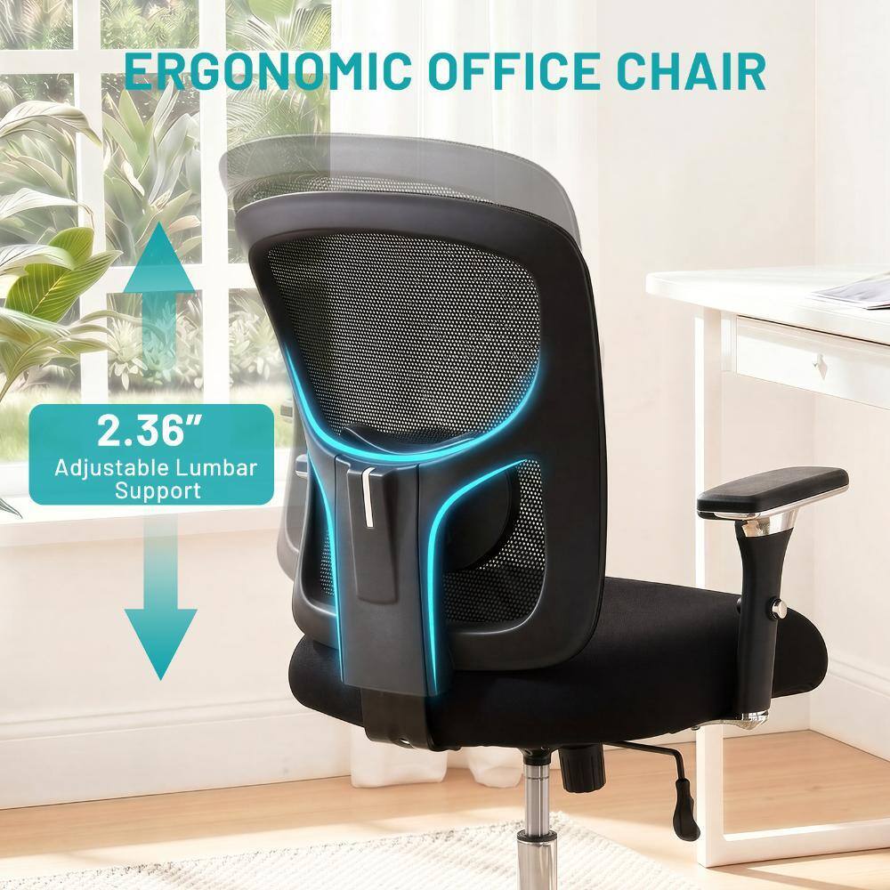 ERGONOMIC OFFICE CHAIR

2.36" Adjustable Lumbar Support