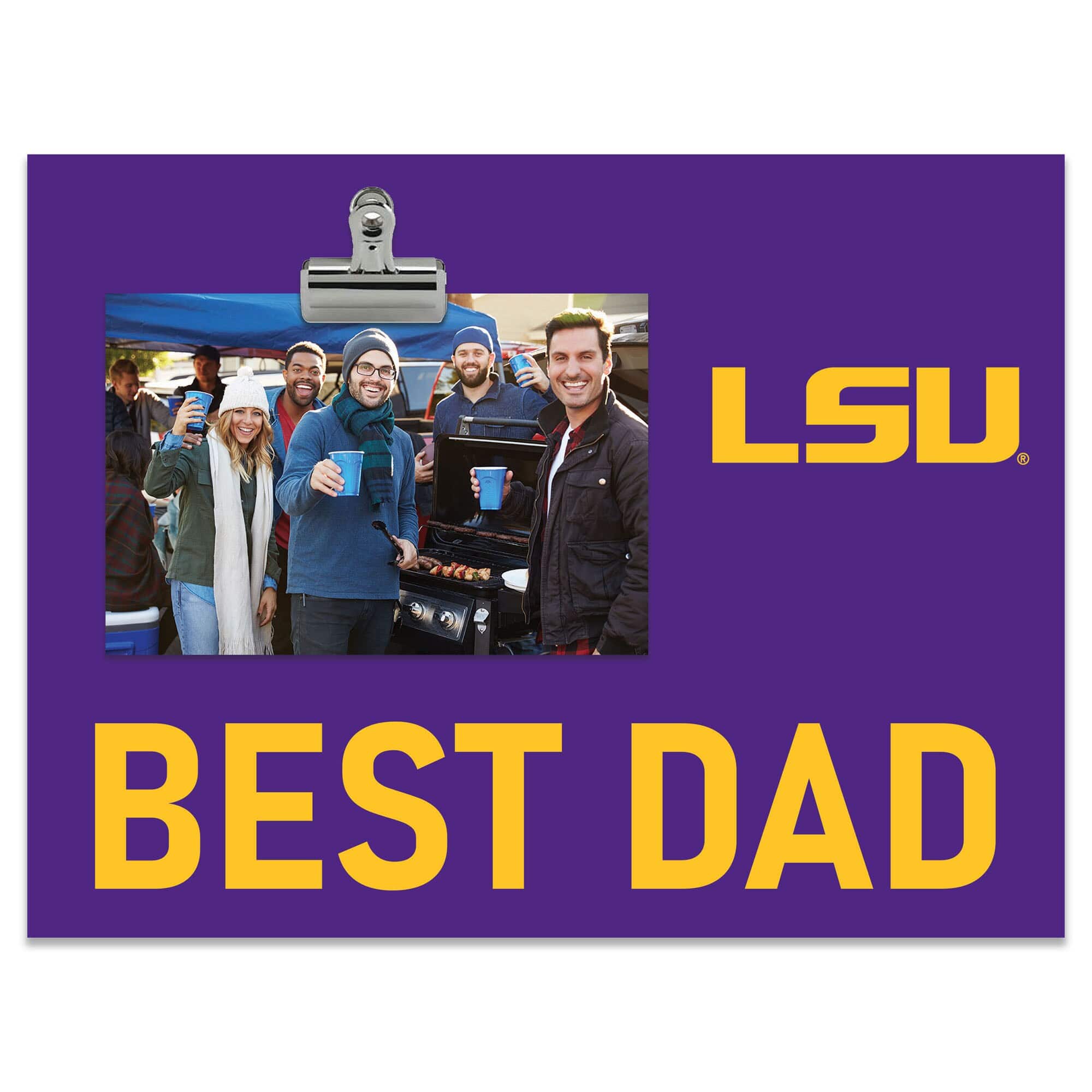 "Fan Creations - LSU Tigers 8"" x 10.5"" Briteline Best Dad Clip Frame - Multicolor" price history on PriceWatchPro