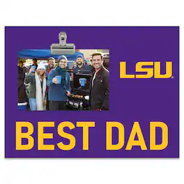 Fan Creations - LSU Tigers 8" x 10.5" Briteline Best Dad Clip Frame - Multicolor