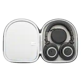 Audio-Technica - Audio Technica ATH M50X Professional Monitor Headphones with Knox Headphone Case Bundle