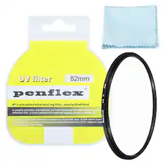 UV filter 82mm RWZ TM penflex An SLIM UV filter is also called ultraviolet ray filter. UV is usually colorless, transparent, but some because of the relationship between reflection film, in some perspective view will appear purple or purple red. UV can weaken the blue tone caused by ultraviolet rays. At the same time, it can also exclude ultraviolet interference in CCD, helps to improve the clarity and color effect.