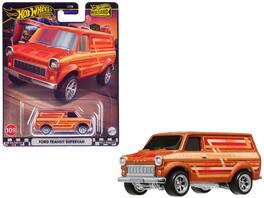 Ford Transit Supervan with Graphics "Boulevard" Series Diecast Model Car by Hot Wheels - Copper Metallic