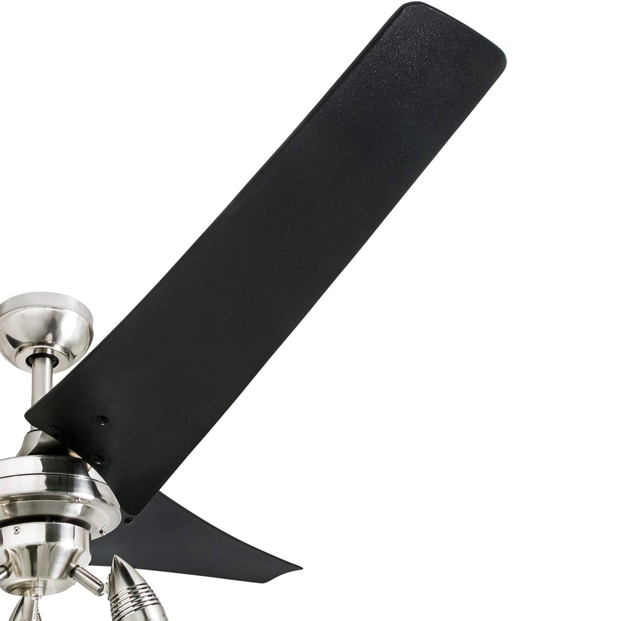 Alt View 7. Honeywell - Honeywell Phelix 56 Inch Indoor LED Ceiling Fan with Light & Pull Chain, Nickel - Brushed Nickel.