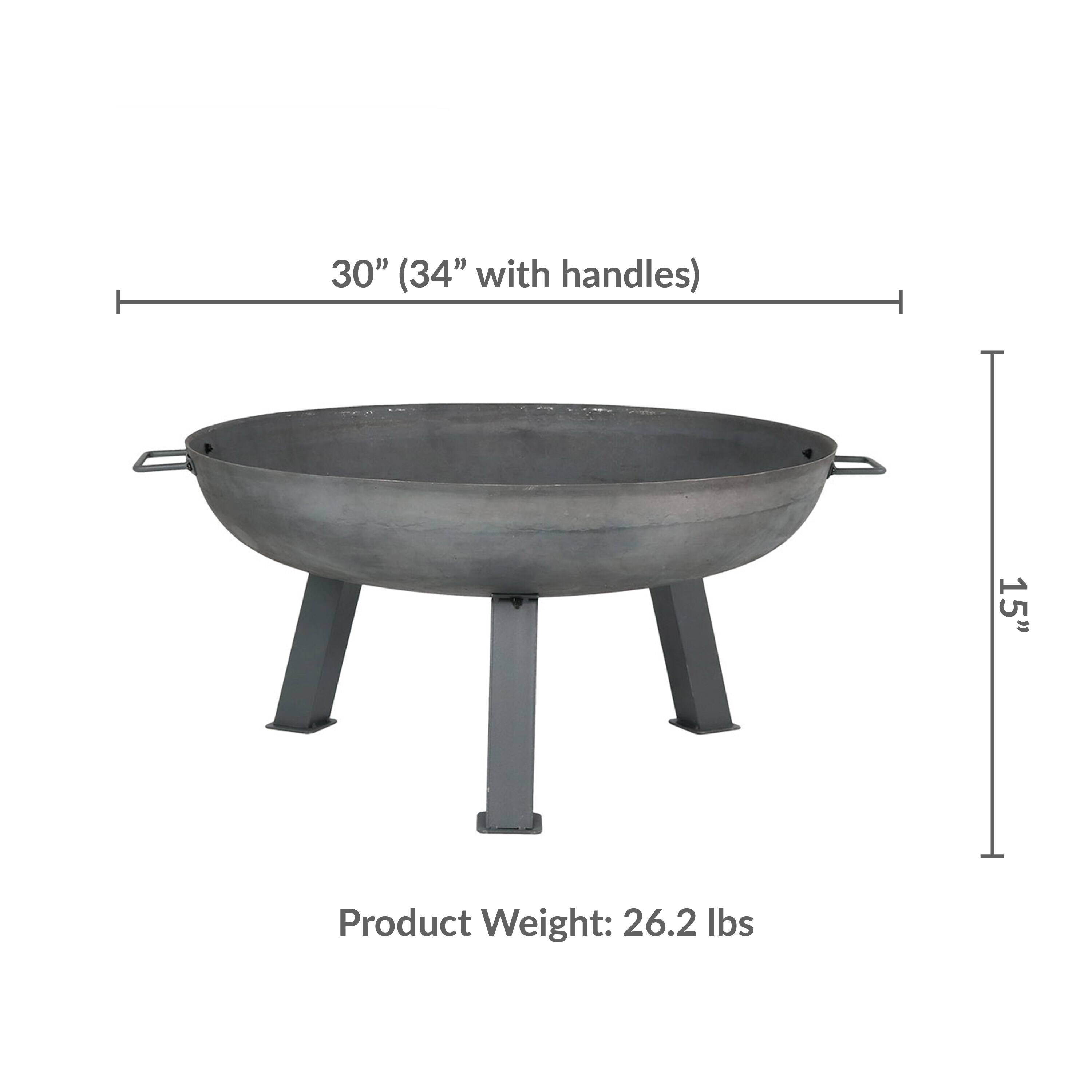 30" (34" with handles)  
15"  
Product Weight: 26.2 lbs