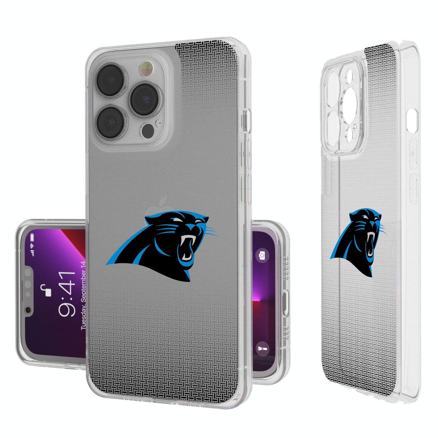Keyscaper - NFL - Carolina Panthers Linen Logo iPhone Clear Case - 14 Pro - Multicolor price history on PriceWatchPro