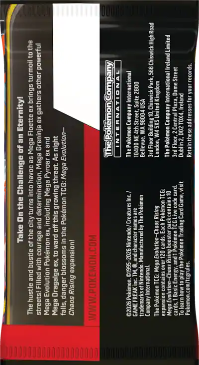 Pokemon Mega Evolution Chaos Rising Booster Box Pokemon Mega Evolution Chaos Rising Booster Box