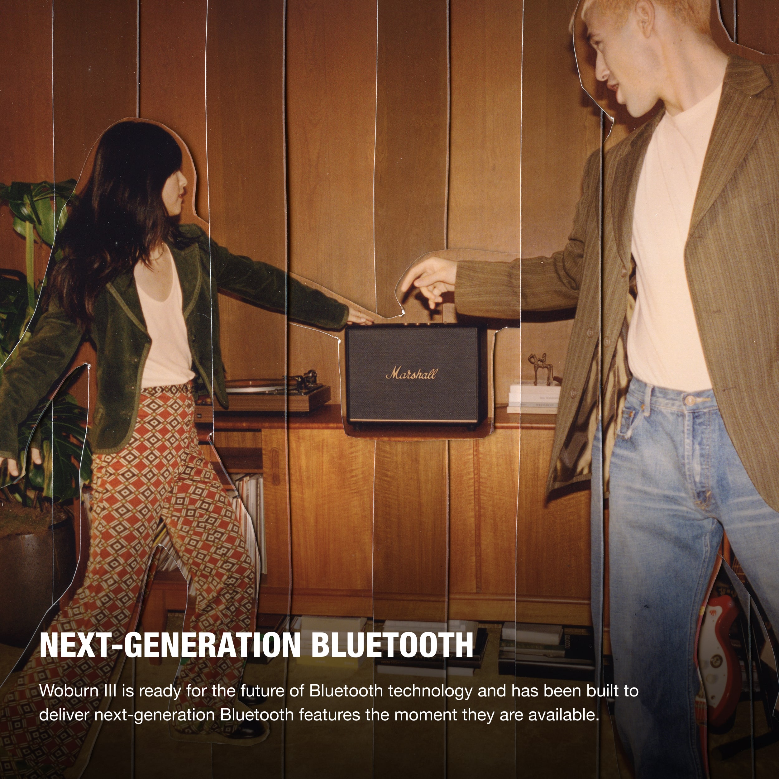 Marshall NEXT-GENERATION BLUETOOTH Woburn III is ready for the future of Bluetooth technology and has been built to deliver next-generation Bluetooth features the moment they are available.
