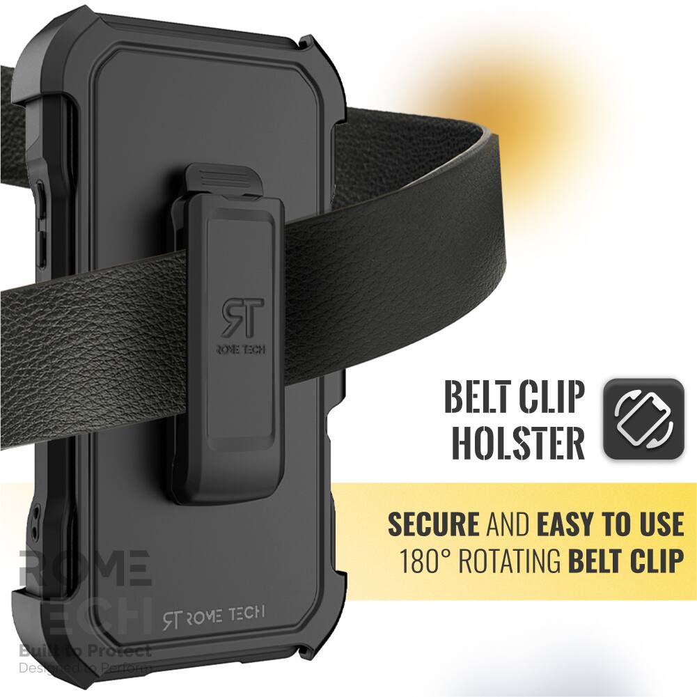 R 2ONE EECH BELT CLIP HOLSTER ROME ECH TR ROME TECH Built to Protect Designed L Perton SECURE AND EASY TO USE 180 ROTATING BELT CLIP