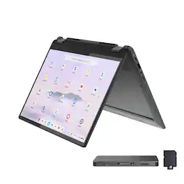 Lenovo - Ideapad 5i 14" WUXGA 2-in-1 Touch Laptop,Intel i5-1334U,8GB RAM,256GB SSD+160GB Dock Set,Backlit,Chrome OS - Gray
