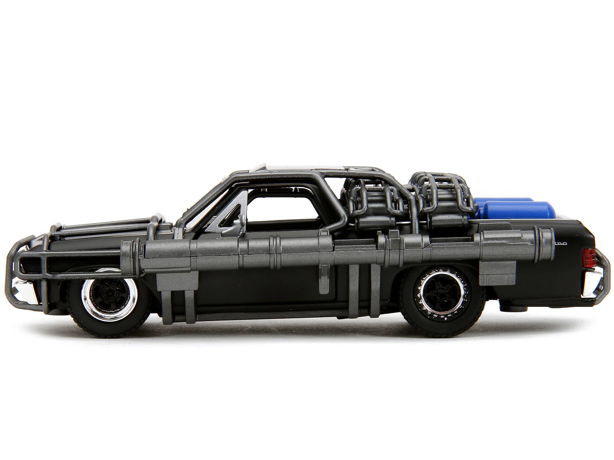 Angle. Jada - 1967 Chevrolet El Camino with Cannons Matt Black "Fast X" (2023) Movie "Fast & Furious" Series 1/32 - Matt Black.