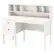 Alt View 19. Costway - Writing Desk with Power Outlet and 5-Cubby Hutch - White.