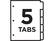 Alt View 4. Avery - Ready Index Table of Contents Paper Dividers, 1-5 Tabs, 6 Sets/Pack - Multicolor.