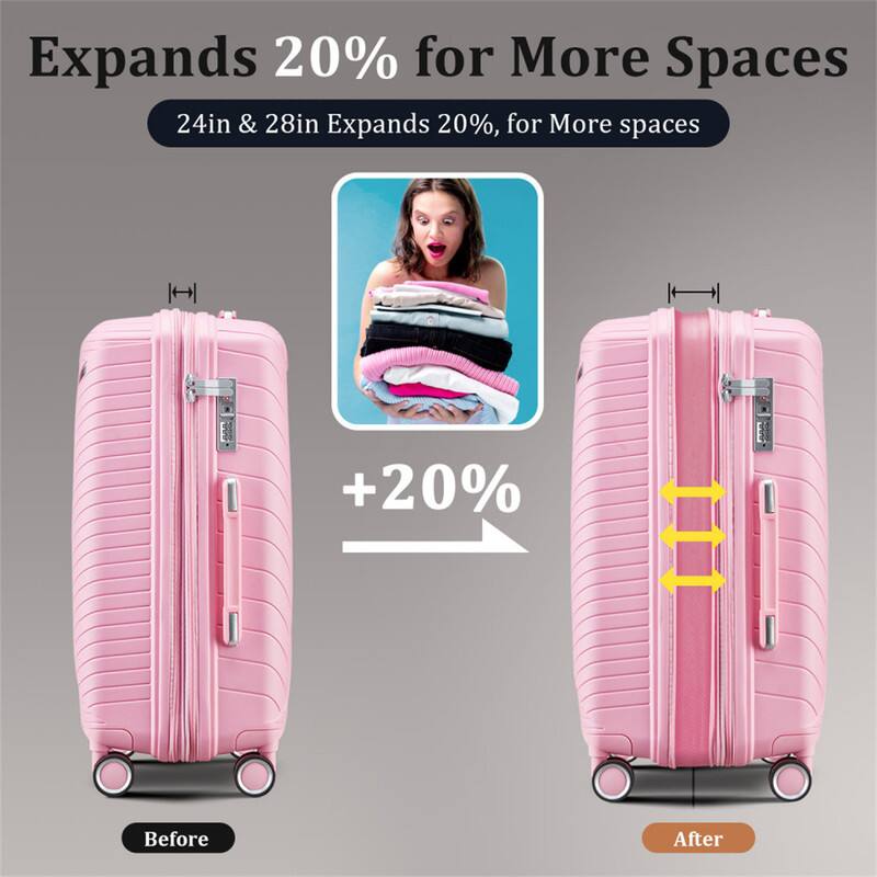 Expands 20% for More Spaces  
24in & 28in Expands 20%, for More spaces  
+20%  
Before  
After