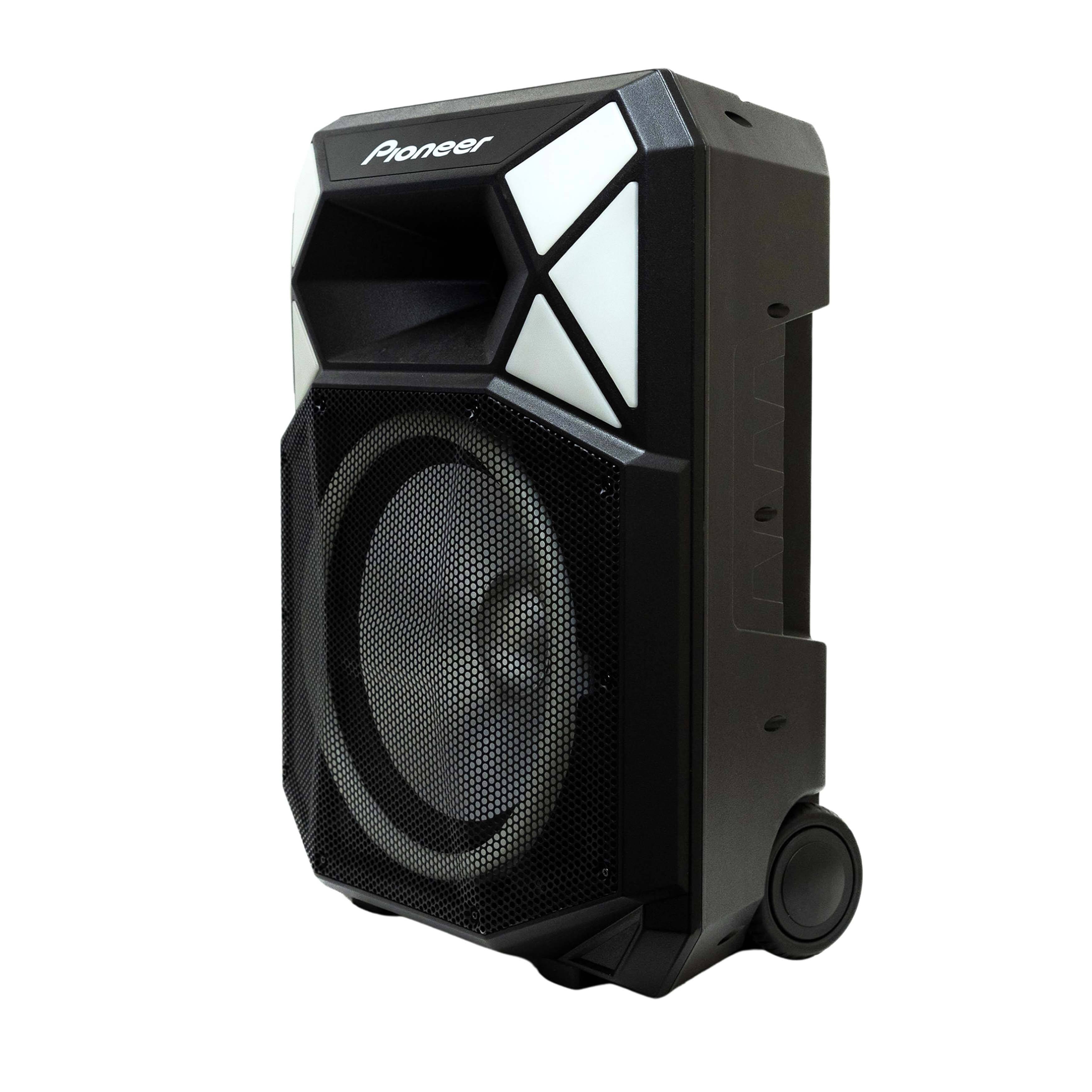 Angle. Pioneer - Pioneer PSX615 700W 15” Party Speaker with Auracast & RGB LED Lights (Includes Wireless Microphone & Stand).