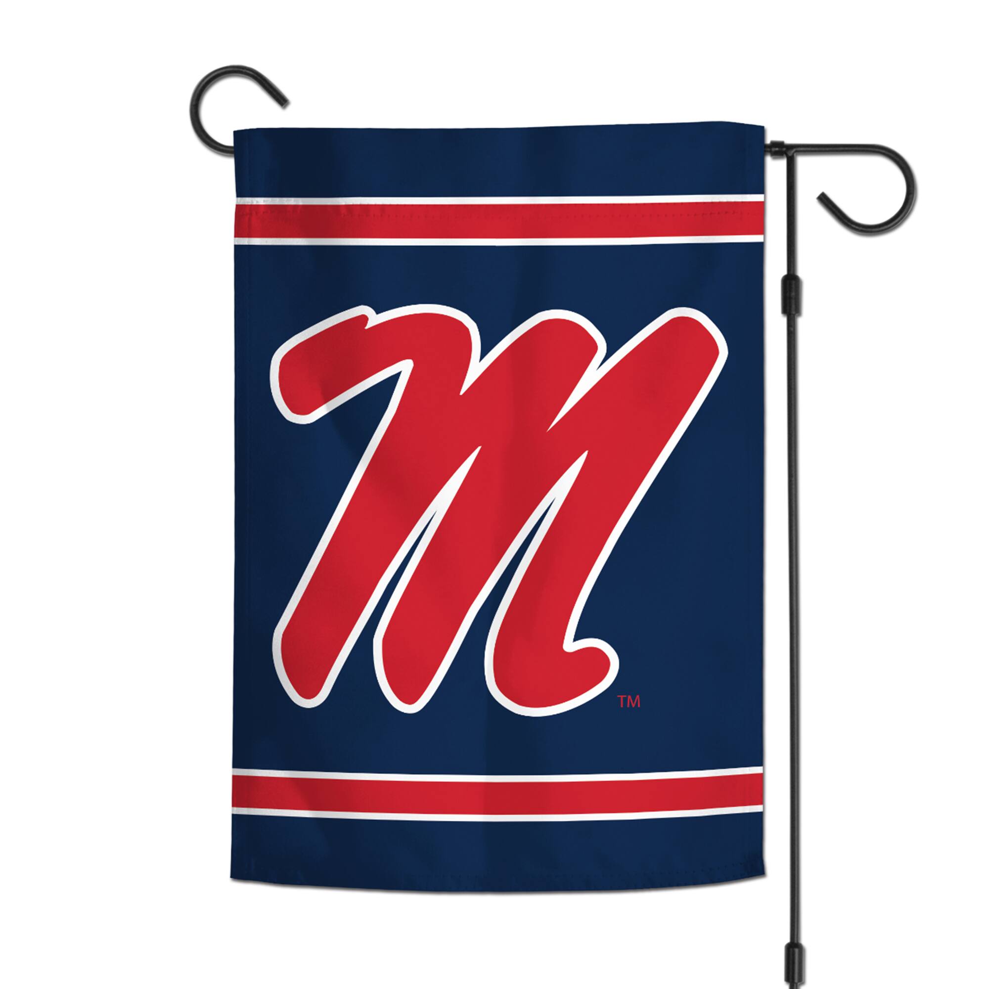 Alt View 1. WinCraft - Ole Miss Rebels 12" x 18" Double-Sided Garden Flag - Multicolor.