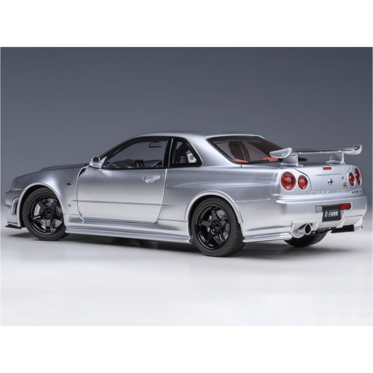 Alt View 9. Autoart - Nissan Nismo R34 GT-R Z-TUNE RHD (Right Hand Drive) Silver Metallic 1/18 Model Car by Autoart.