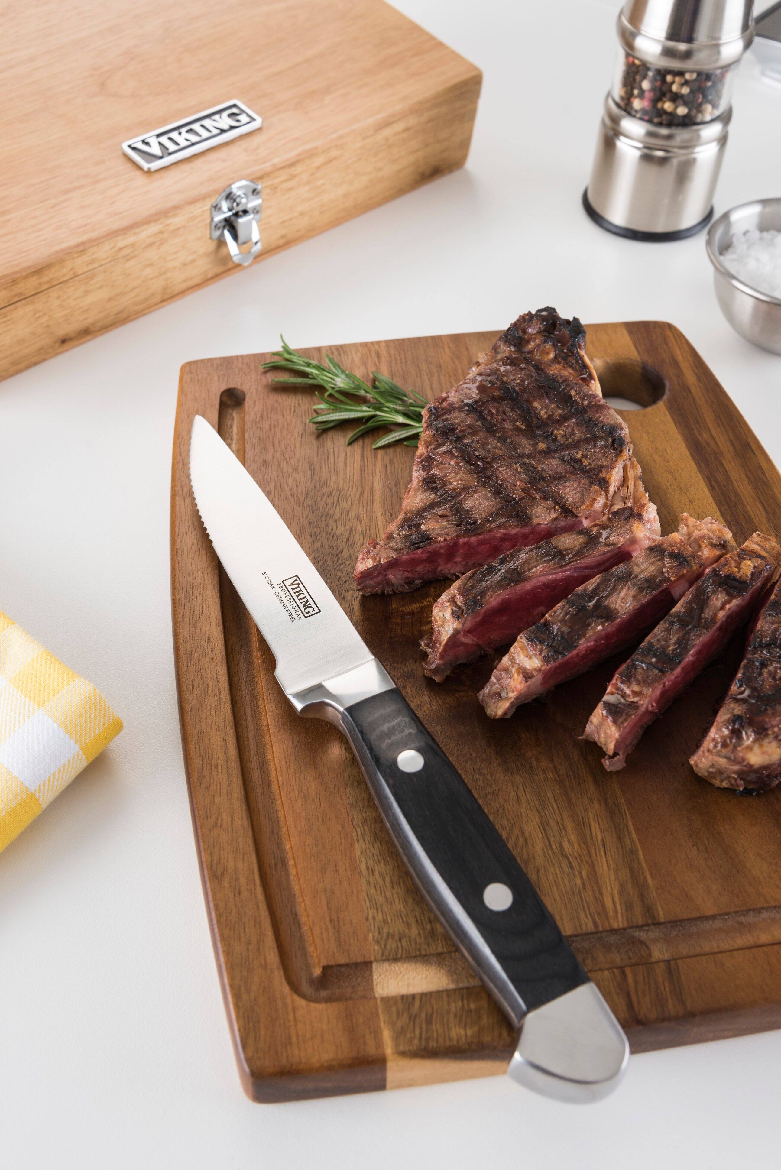 Alt View 15. Viking - Pakkawood 6 Pc Steak Knife Set, with Box - Black.