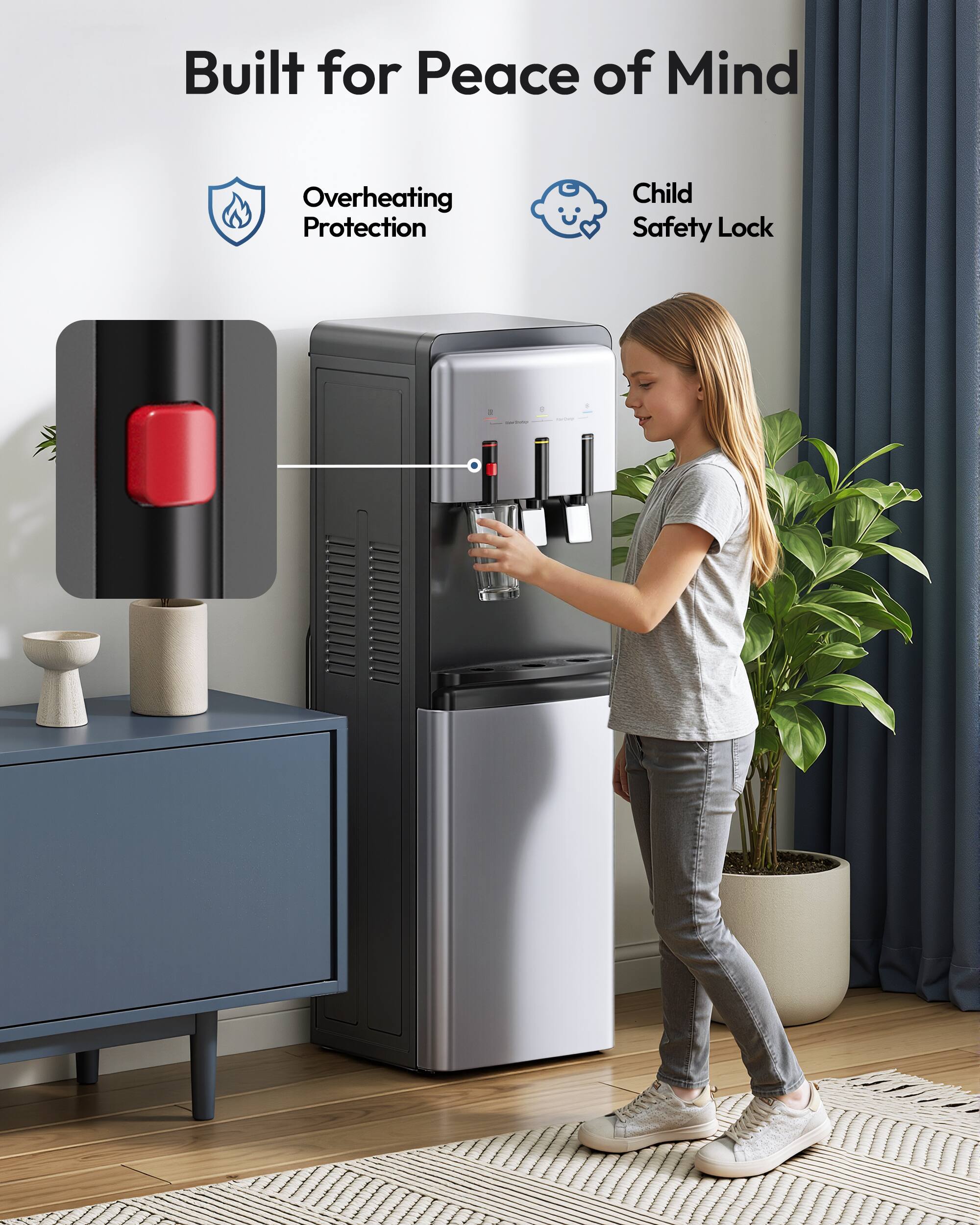 Built for Peace of Mind  
Overheating Protection  
Child Safety Lock