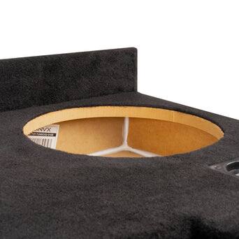 Alt View 6. NVX - 2007-2017 Toyota Tundra Double Cab - Custom-Fit Empty Dual 12" Sealed Subwoofer Enclosure - Black.