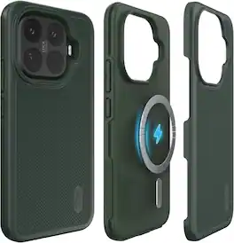 TUDIA - MergeGrip Series Dual Layer Phone Case for Xiaomi 15T Pro 5G (2025) with Magnetic Compatibility – - Pine Green
