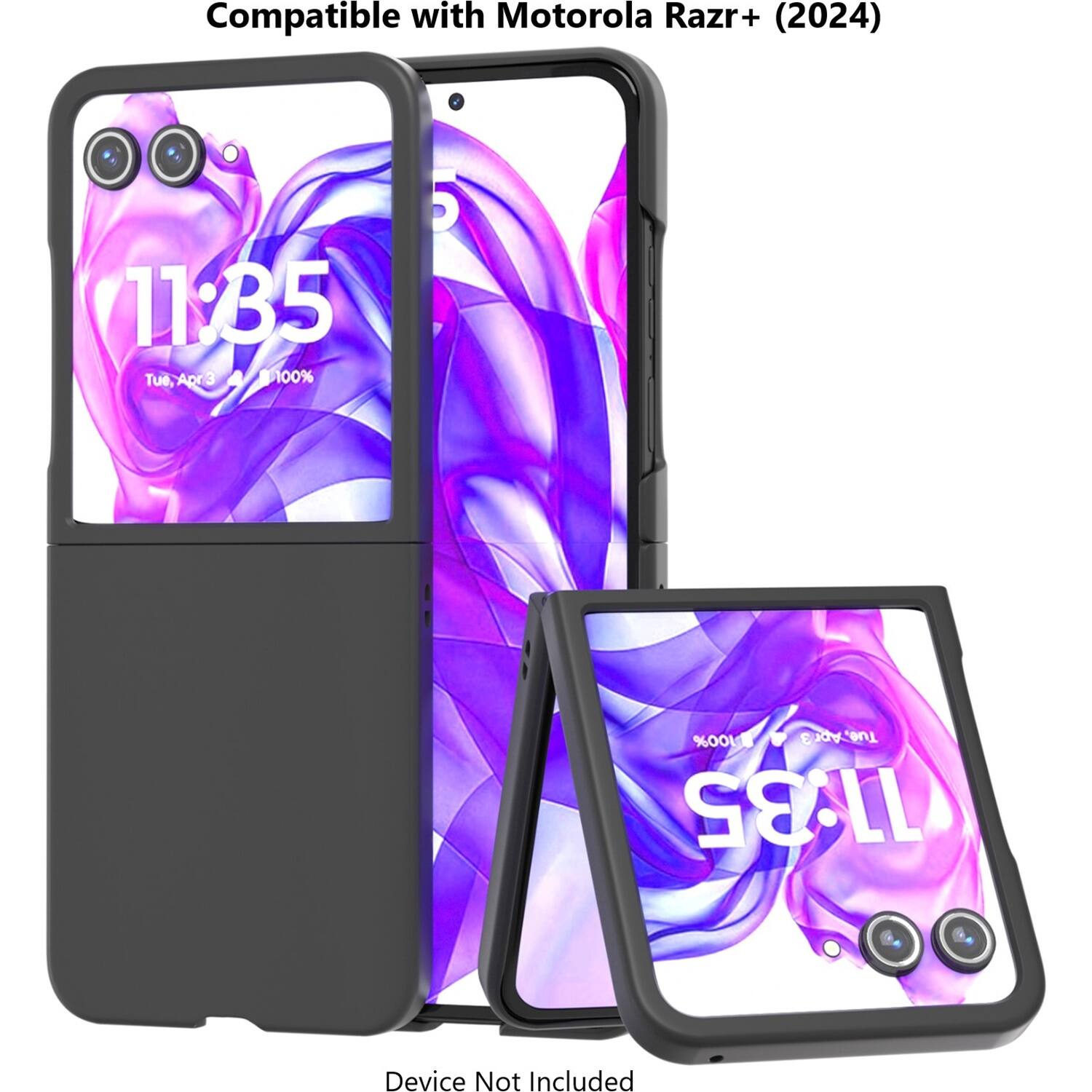 Compatible with Motorola Razr+ (2024) 11:35 Tue, Apr 3. 100% Cool. Tue. Apr 11:35. Device Not Included.