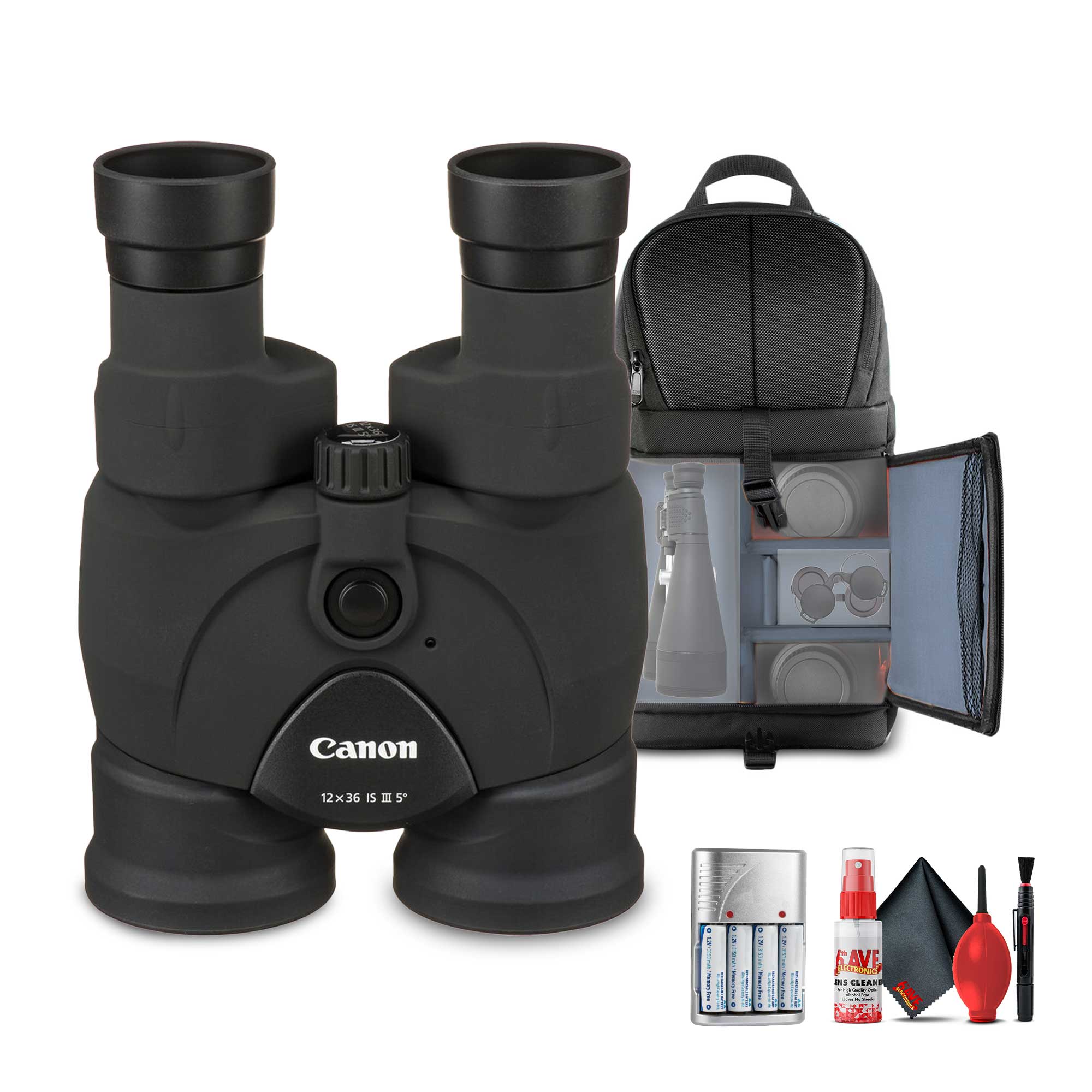 Canon 12x36 IS III 5°