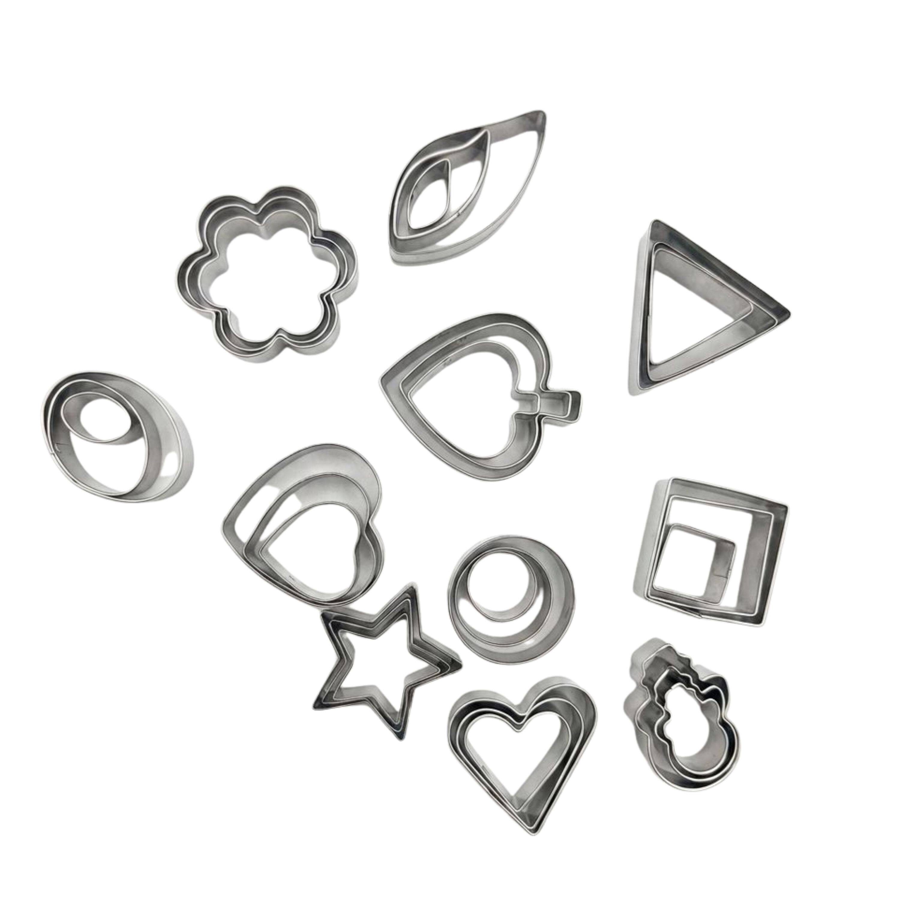 Front. Kitcheniva - 36-Piece Stainless Steel Cookie Cutter.