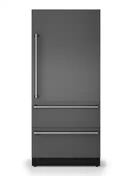 36"W. BTM Door Panel for Viking Veil FDBMIC7360R Right Hinge Ref./Frz. Models - Damascus Gray