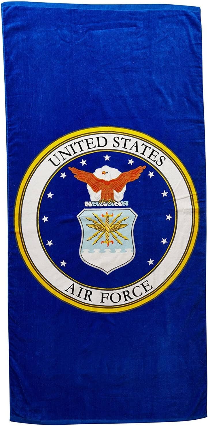 Northwest - United States Air Force 28x58 Fiber Reactive Cotton Beach Towel - Multi