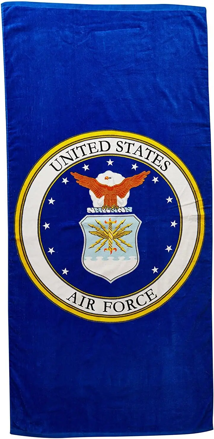 Northwest - United States Air Force 28x58 Fiber Reactive Cotton Beach Towel - Multi