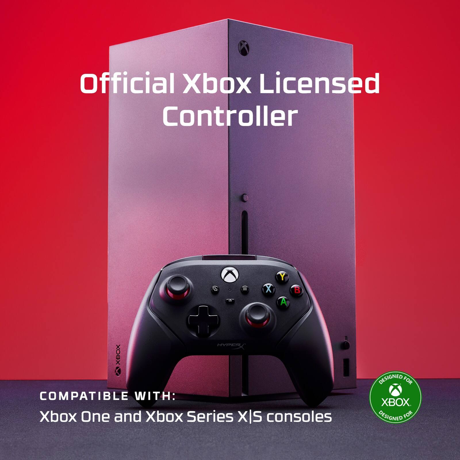 Official Xbox Licensed Controller

COMPATIBLE WITH:
Xbox One and Xbox Series X|S consoles

DESIGNED FOR XBOX