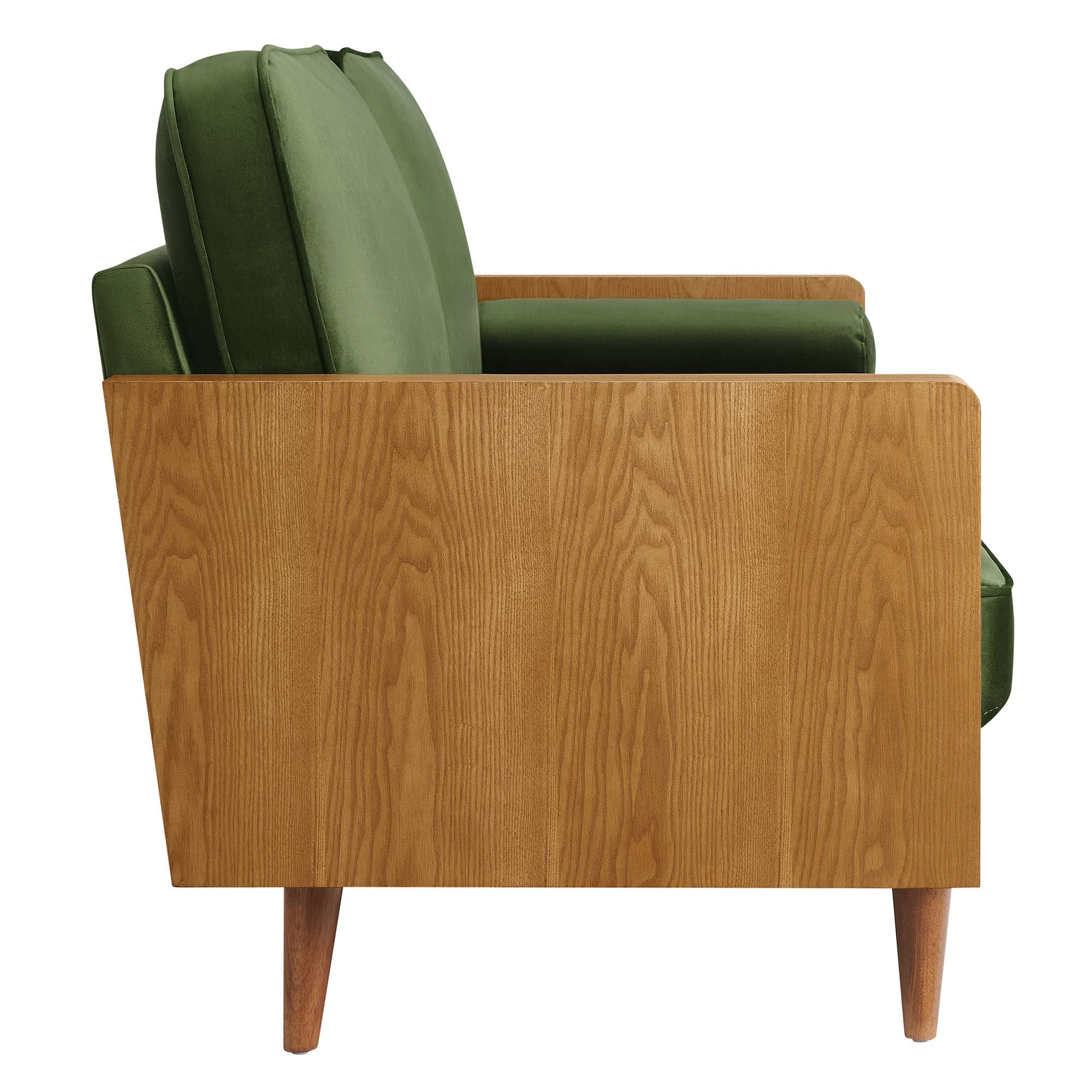 Back. Modway - Kellan Performance Velvet Sofa by Modway - Green.