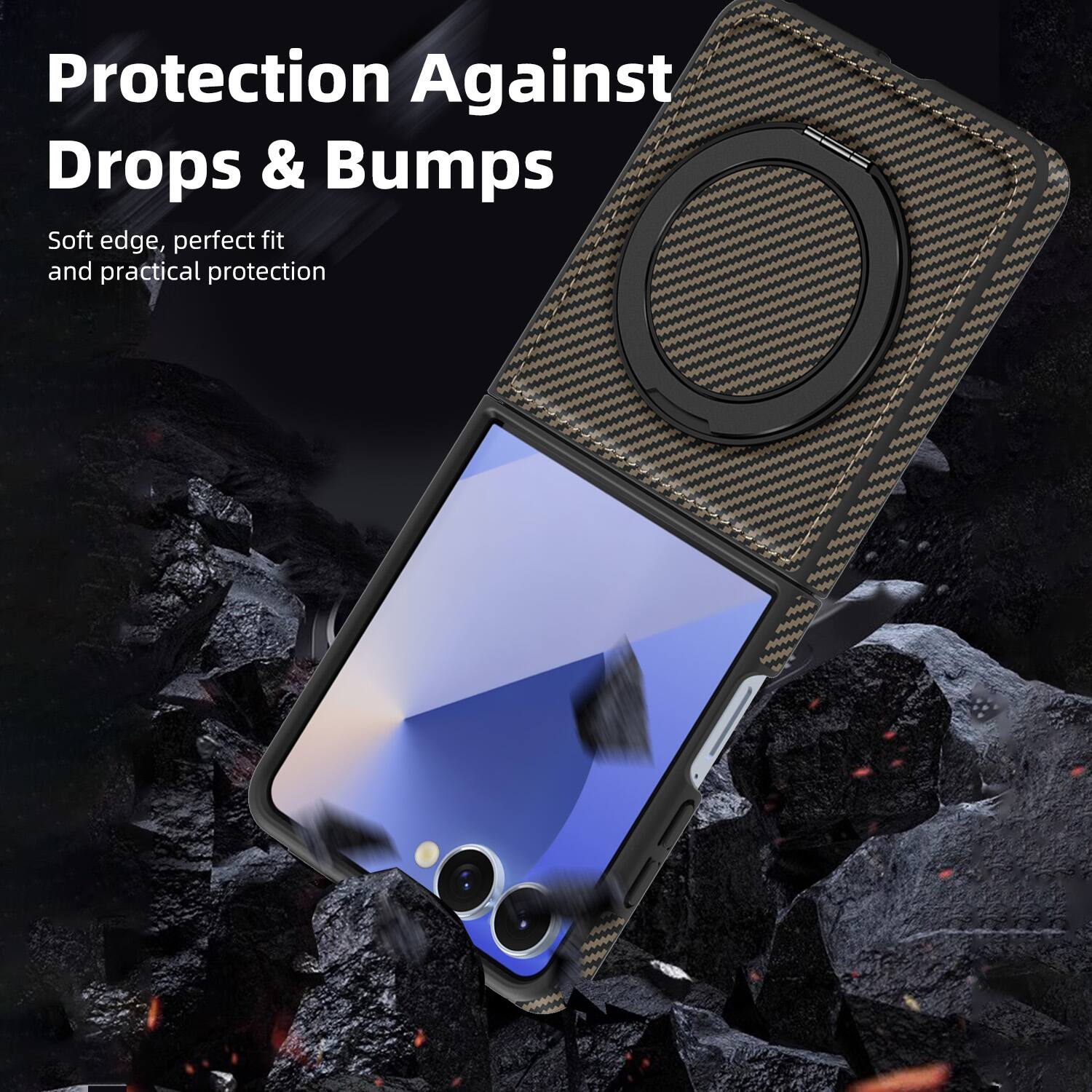 Protection Against Drops & Bumps  
Soft edge, perfect fit and practical protection