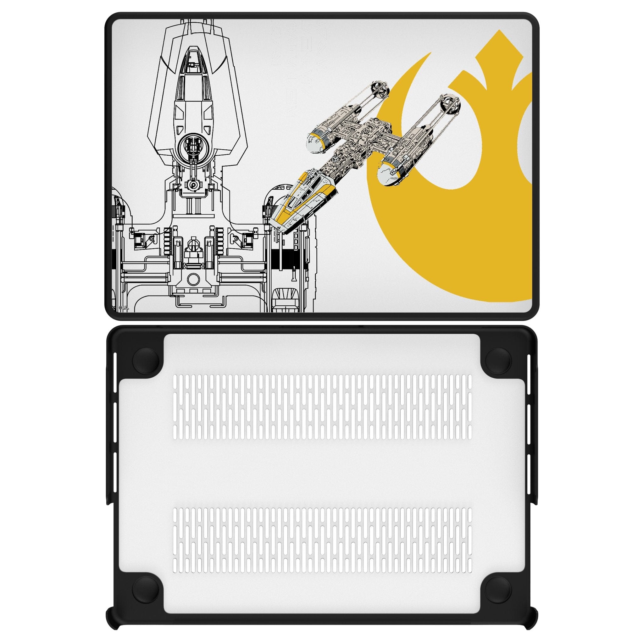 Keyscaper - Star Wars: A New Hope FactionTech Laptop Case - Apple MacBook Air 13-inch (M2, 2022)/(M3, 2024) - Y-Wing