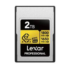 2TB 1800 MB/s 1650 MB/s CF express 4 A 400 MB/s Lexar PROFESSIONAL
